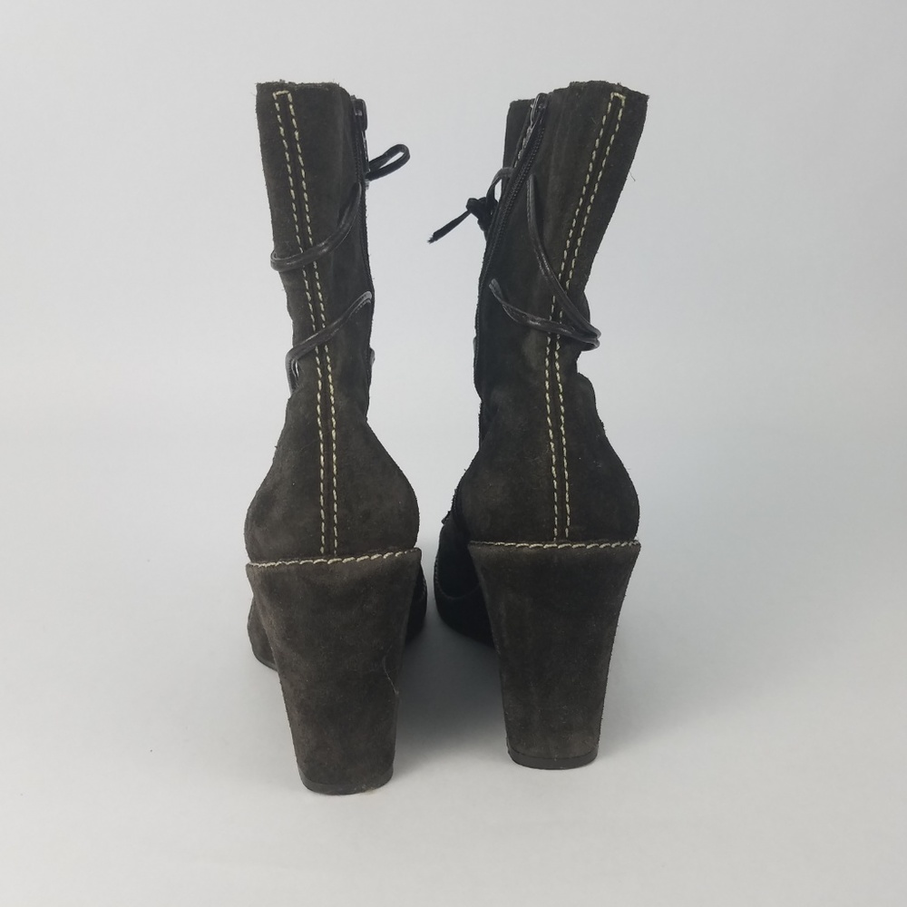 Franco Sarto Ema Womens Wedge Faux Suede Boot - Picture 5 of 8